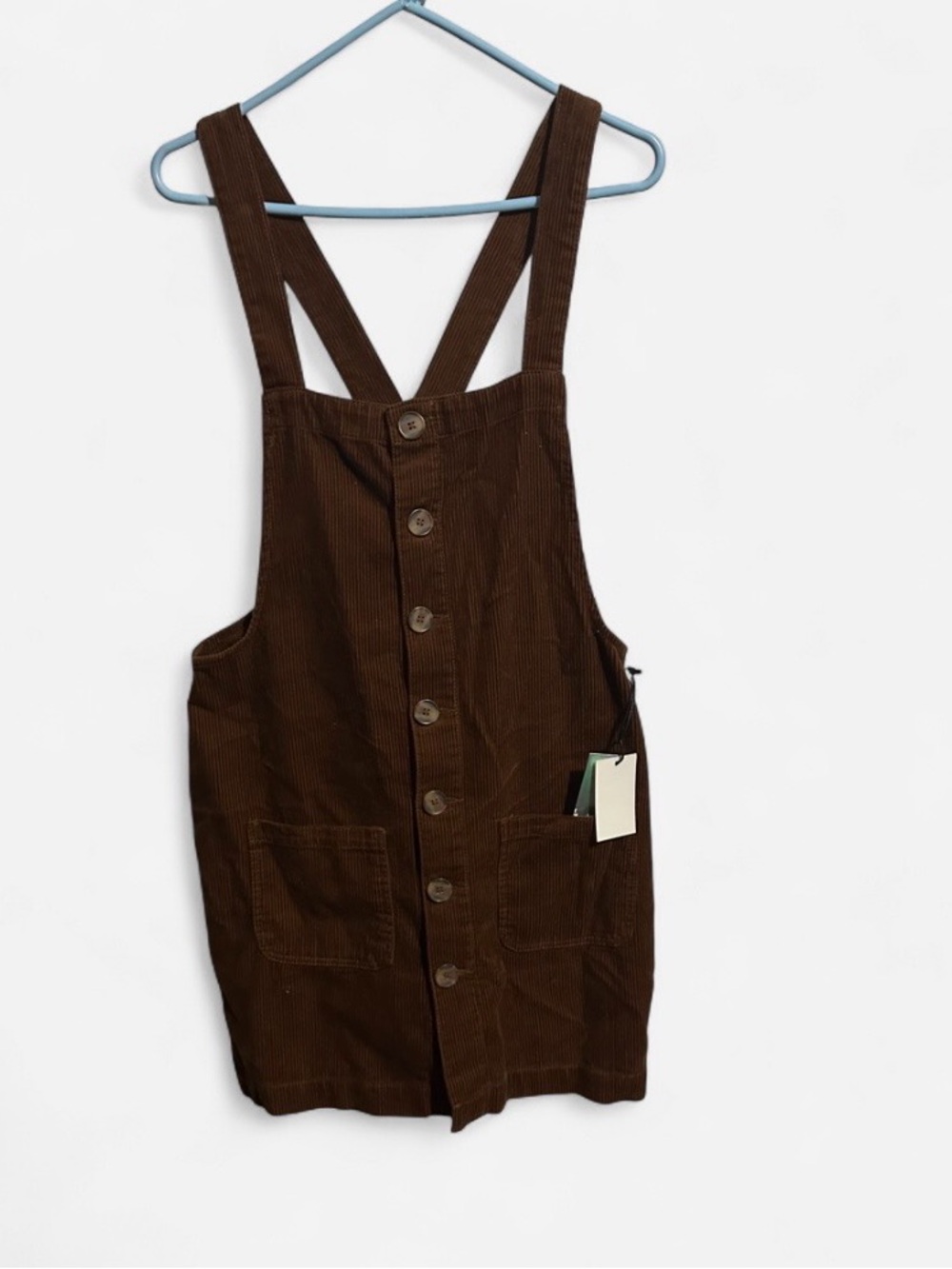 Blue Spice Golden Brown Corduroy Dress